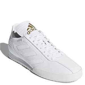 Adidas Shoes | Adidas Copa Super Mens Street Trainers White with Gold Accents-10 | Color: Gold/White | Size: 10 | Stylewithsoph5's Closet
